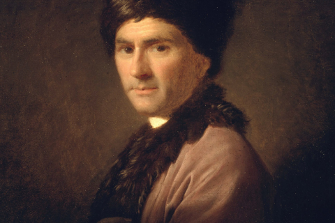1766 portrait of Jean-Jacques Rousseau by Allan Ramsay
