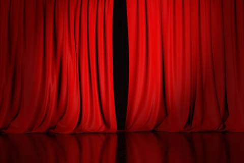 theater curtains opening