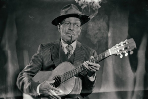 old blues musician